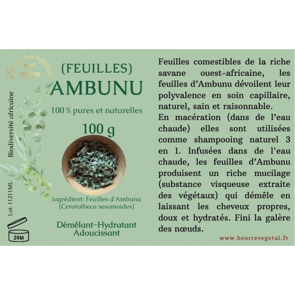 Feuilles d'AMBUNU - 50g