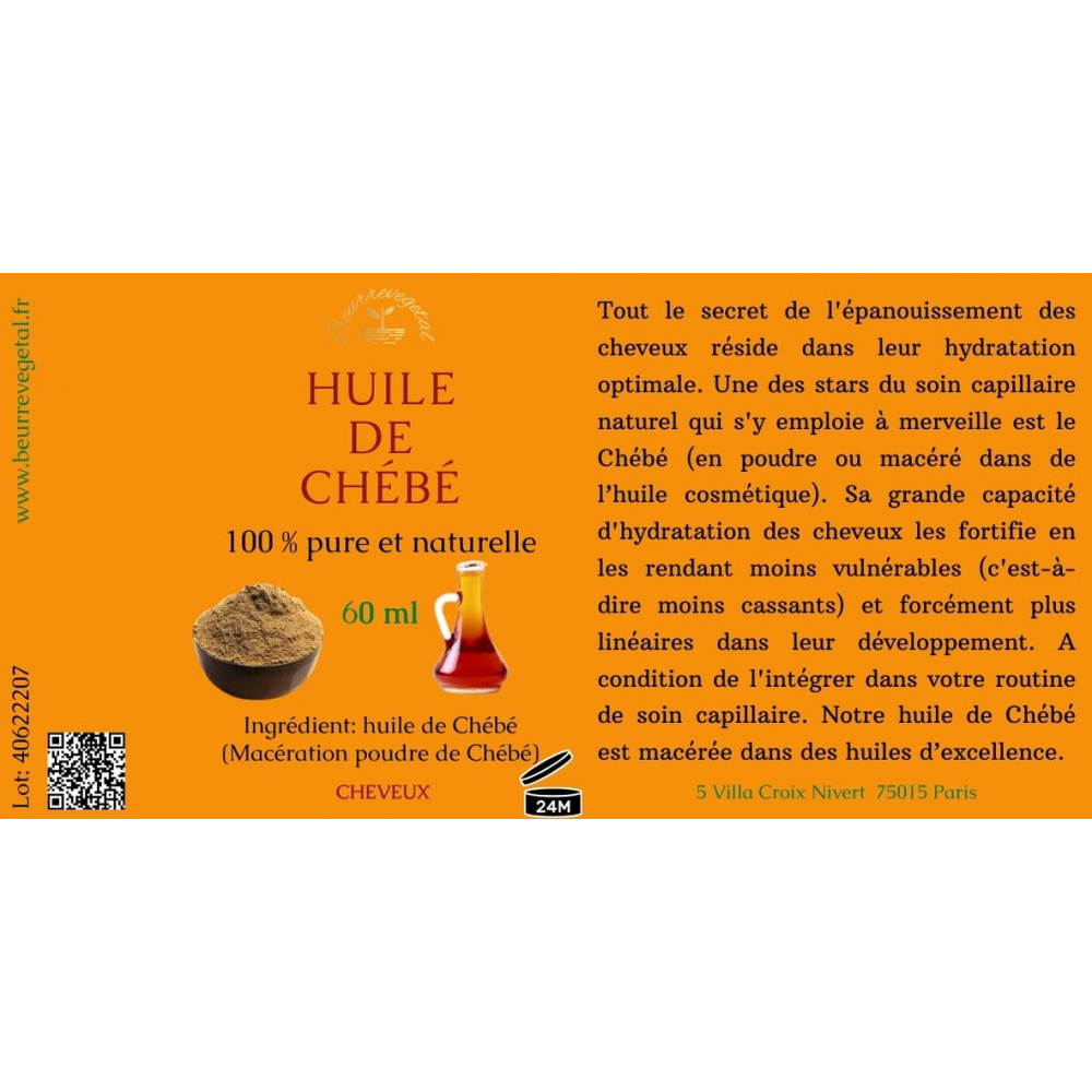 Huile de Chébé - 60 ml