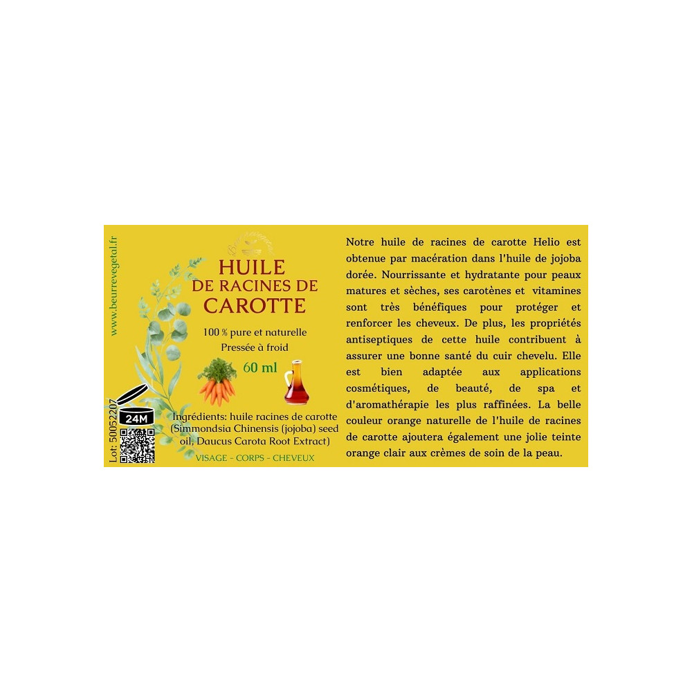 Huile racines de CAROTTE - 1L
