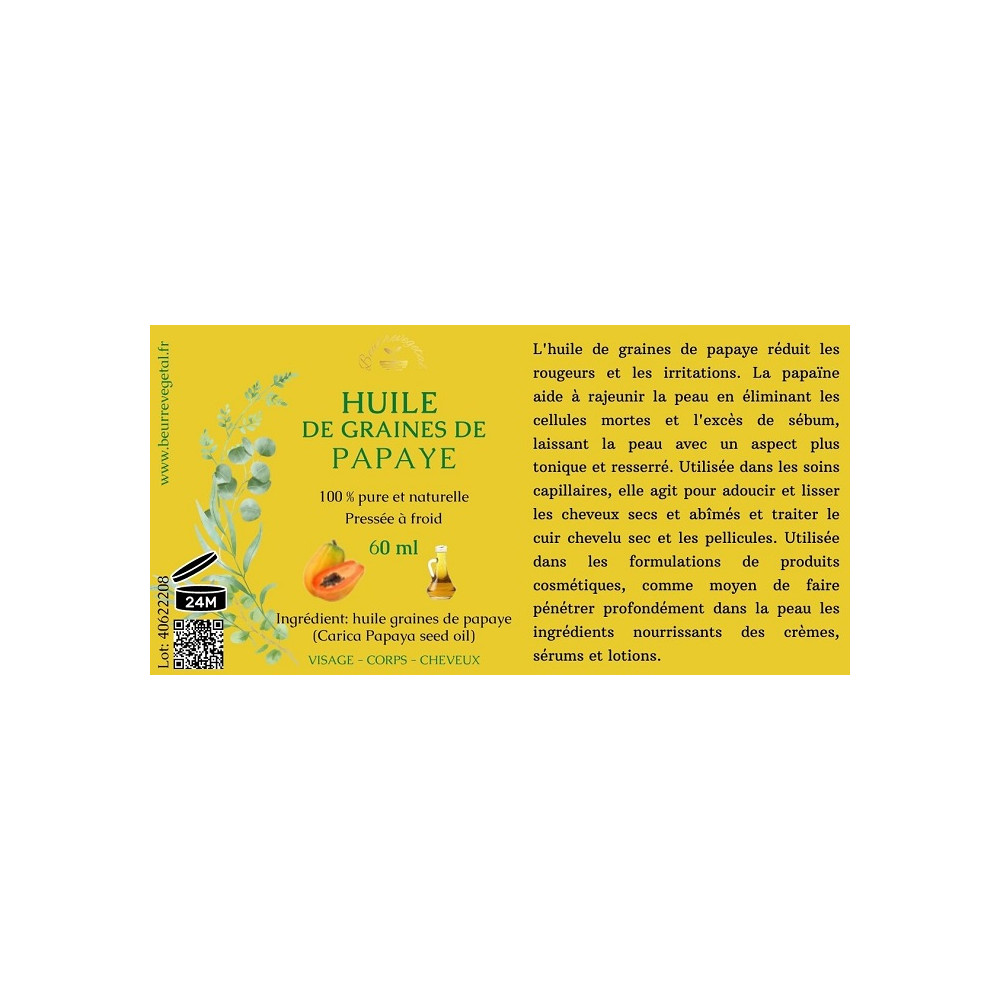 Huile de PAPAYE - 1L